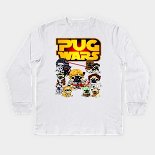 Pug Wars Kids Long Sleeve T-Shirt
